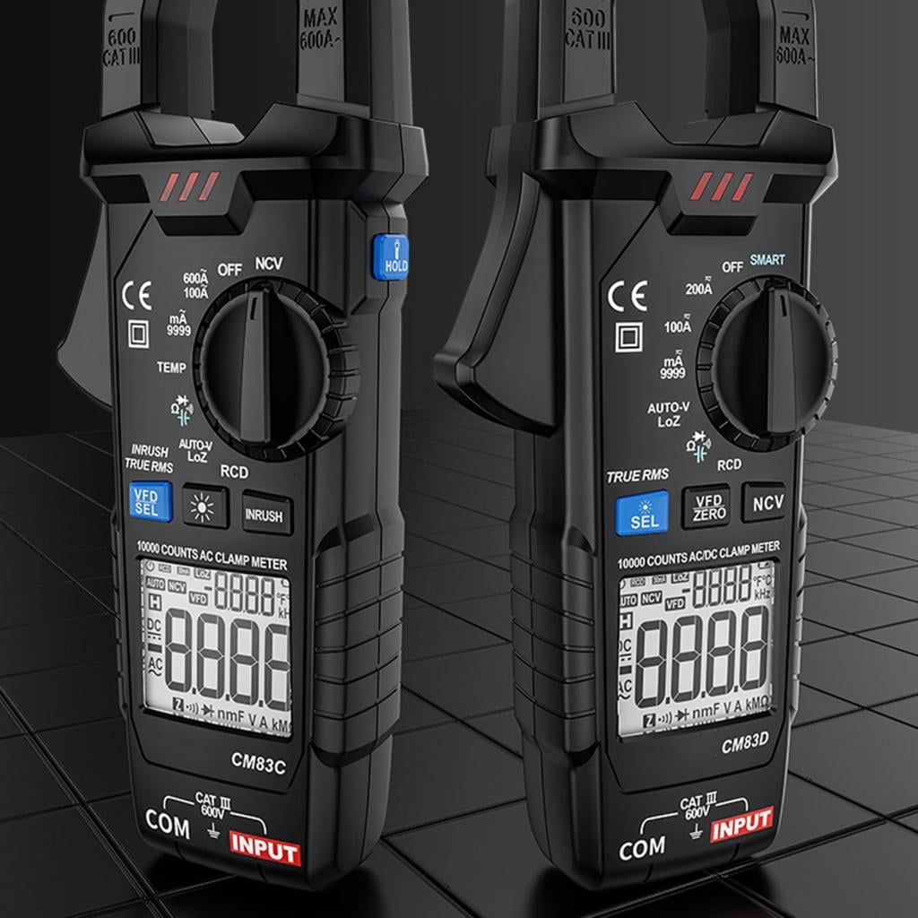 CEORPER Multifunctional Clamp Meter for w/ Backlit & Flashlight Digital Multimeter Voltmeter 200A AC/for DC Current 600V AC/for