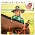 thumbnail image 4 of Uxcell Horse Bit Buckle, Metal Scarf Buckle Ring Equestrian Racing Decor Horse Bit Clasp 8Pcs & 0.8 x 2.8 Inch & Gold - Fit for (Equestrian Racing Accessory/Scarves/Shawls/DIY Jewelry), 4 of 7