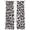 Black, variant on Leopard Printed Sheer Curtains 96 Inch Length 2 Panels Set, Farmhouse Vintage Animals Black Grey Voile Window Treatment Semi Sheer Long Curtains Drapes for Bedroom/Living Room/Kitchen 52"x96"x2