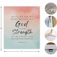 thumbnail image 2 of Christian Canvas Wall Art,PSALM 73:26, Christian Wall Decor,Bible Verses Wall Decor,Christian Posters,Scripture Wall Decor,Christian Decor,Framed 11x14 Inch, 2 of 5