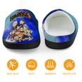 thumbnail image 5 of Haikyuu Anime Soft Plush Slippers for Boys Girls Winter Warm Cotton Slippers with Rubber Sole Non-Slip Kid's Slip on Shoes Fluffy House Slippers For Indoor And Outdoor, 5 of 8