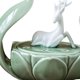 thumbnail image 4 of Quemador de de cerámica creativo, ciervo, loto, budista, decoración para hogar, estufa aromática para salón, adornos de jardín, Verde claro Gloria Quemador de incienso, 4 of 8