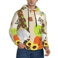 thumbnail image 2 of Daiia Gnome Happy Fall for Men's Fashion Hoodies & Sweatshirts with Kangaroo Pocket Hooded Sweatshirt Breathable & Moisture Wicking-4X-Large, 2 of 7