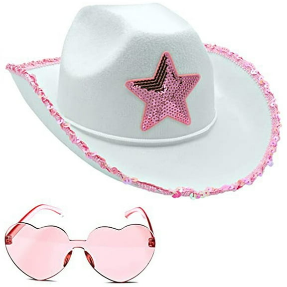 Acahhotxx Cowboy Hat, Hats Star Birthday Party Hats Cowgirl Hats Women Hat For Adults Party Hats Cosplay