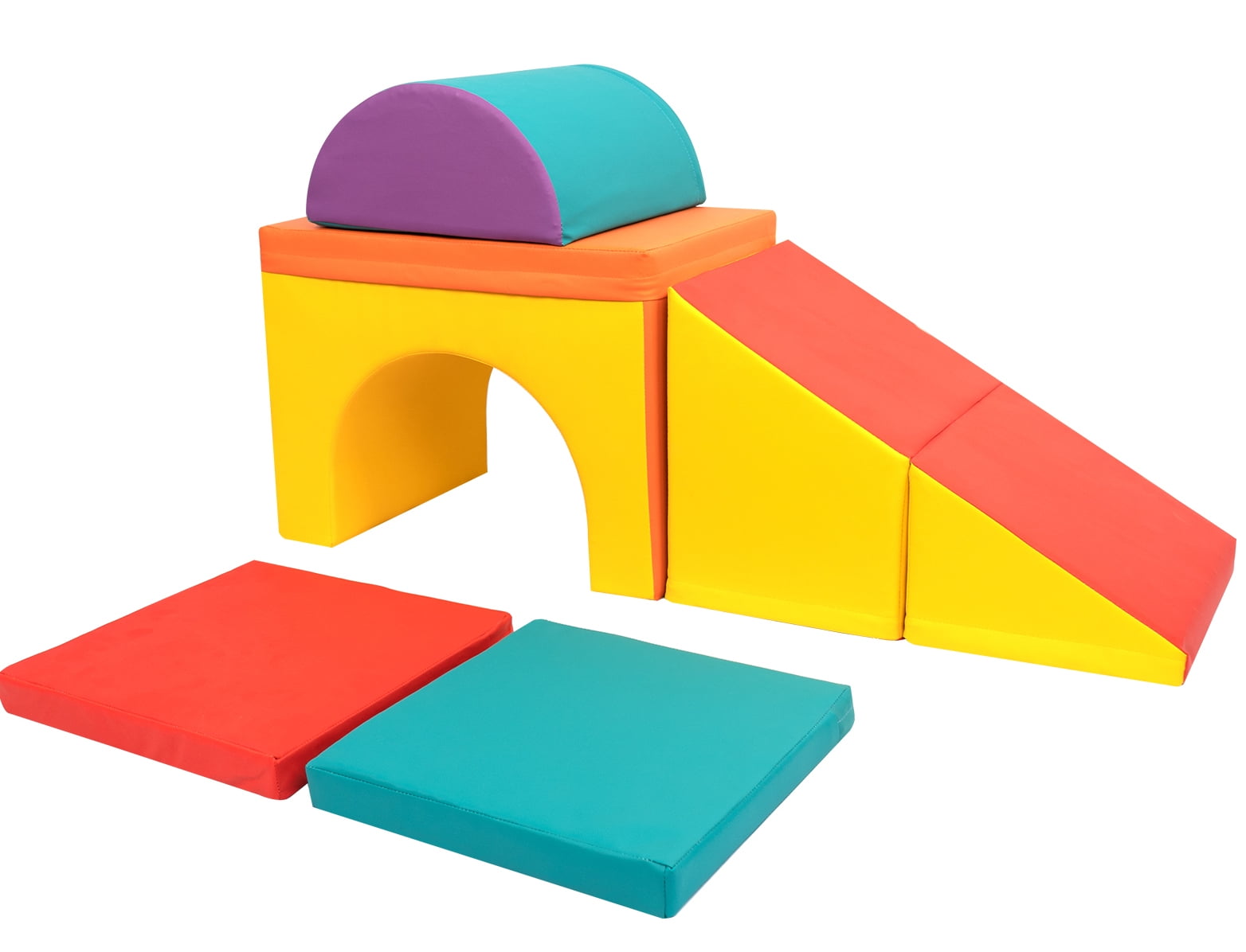 XJD Soft Zone Climb and Crawl Activity Playset, Lightweight Foam Shapes for Climbing, Crawling