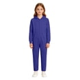 thumbnail image 4 of Norvella Kids Hooded Jumpsuit Solid Long Sleeve Zip Front Straight Leg Relaxed Fit Coverall One Piece Everyday Outfit, 4 of 8