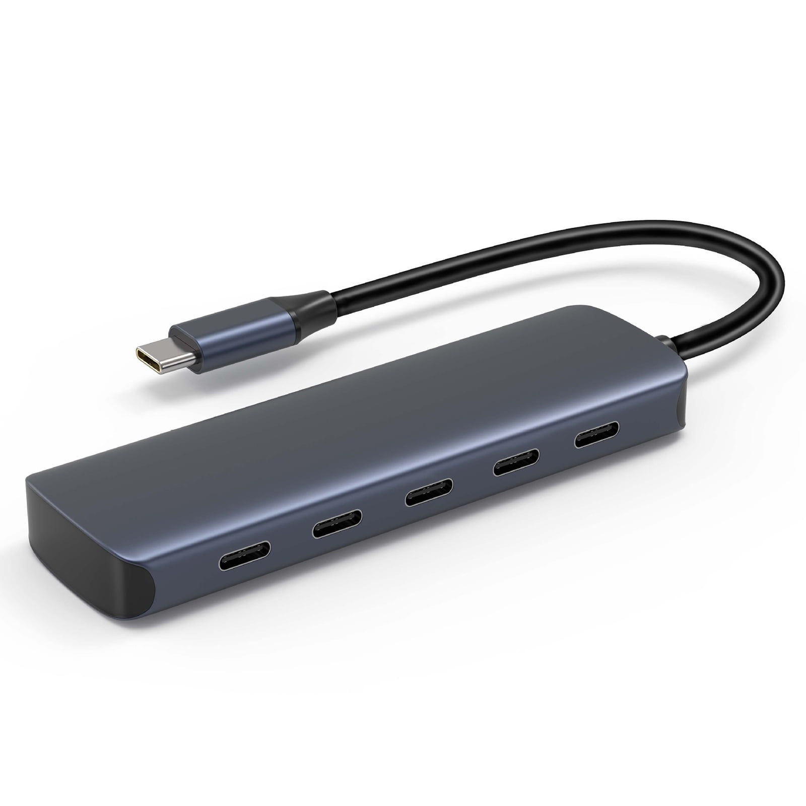 1pc Upgrades Connectivities USB C Hubs 5 in 1 USB C Hubs for Any Setting with Four USB C and 1 Charging Port
