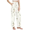 thumbnail image 2 of FORMRS Women's Pajama Pants with Pockets Soft Comfy Loungewear Sleep Bottom, Sizes S-2XL, Beige Rabbits and Carrots, 2 of 8