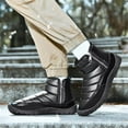 thumbnail image 7 of Men Snow Boots Low Top Non-slip Waterproof Zipper Winter Boots with Faux Fur Lined Warm Men Boots, 7 of 7