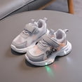 thumbnail image 2 of LYHaoo Luminous Kids Girls Light Sport Children LED Shoes Baby Shoes Sizes 12 Gray(Little Kid), 2 of 4