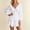 #0515-White, variant on Mini Dress for Women Plain Casual Long Sleeve Dresses Short Dress Empire Waist Loose Casual Dresses