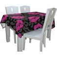 thumbnail image 4 of Coolnut 60"x108" Lipstick Kiss Seamless Tablecloth, Modern Table Cover for Home Decoration, Spill Proof Cloth Washable for Dinner Picnic, 4 of 6