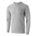 thumbnail image 2 of Men's Premium Crewneck Long Sleeve T-Shirts Classic Fit Mid-Weight Everyday Cotton Shirt, 2 of 6