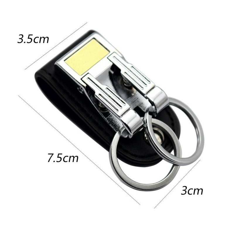 Keychain for Men, Belt Keychain Leather Belt Loop Key Holder Belt Key Chain  Clips with Detachable Keyring for Men