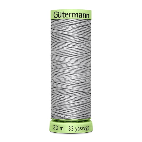 Gutermann Top Stitch Heavy-Duty Misty Grey Thread, 33 yd.