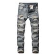 thumbnail image 1 of Pantalones Hombre Vaqueros Rotos De Moda Para, 1 of 5