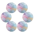 thumbnail image 3 of RMDQTR Unicorn Fantasy Fluid Art Round Placemats Set of 4 Heat Resistant Washable Kitchen Table Decorations 15.4in, 3 of 7