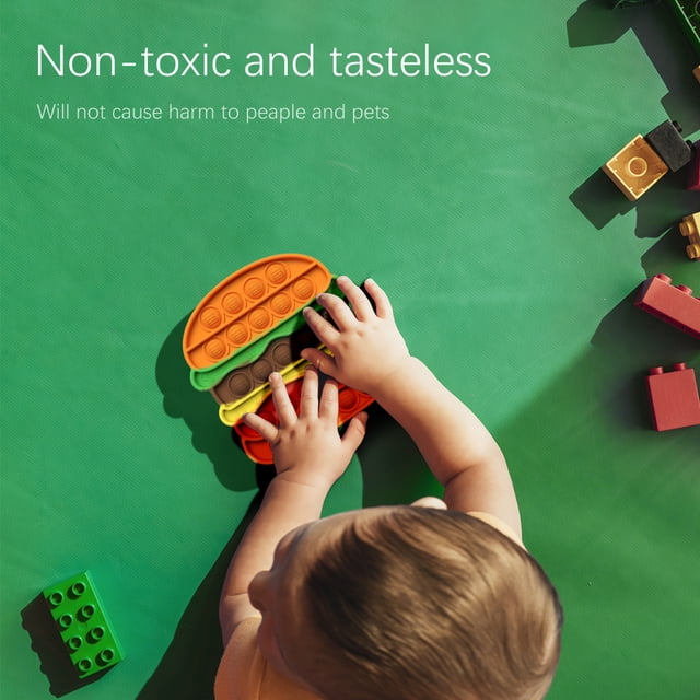 Silicona Empuje Burbuja Hamburguesa Autismo Juguete Niños Herramienta Educativa Temprana Ndcxsfigh Nuevos Originales