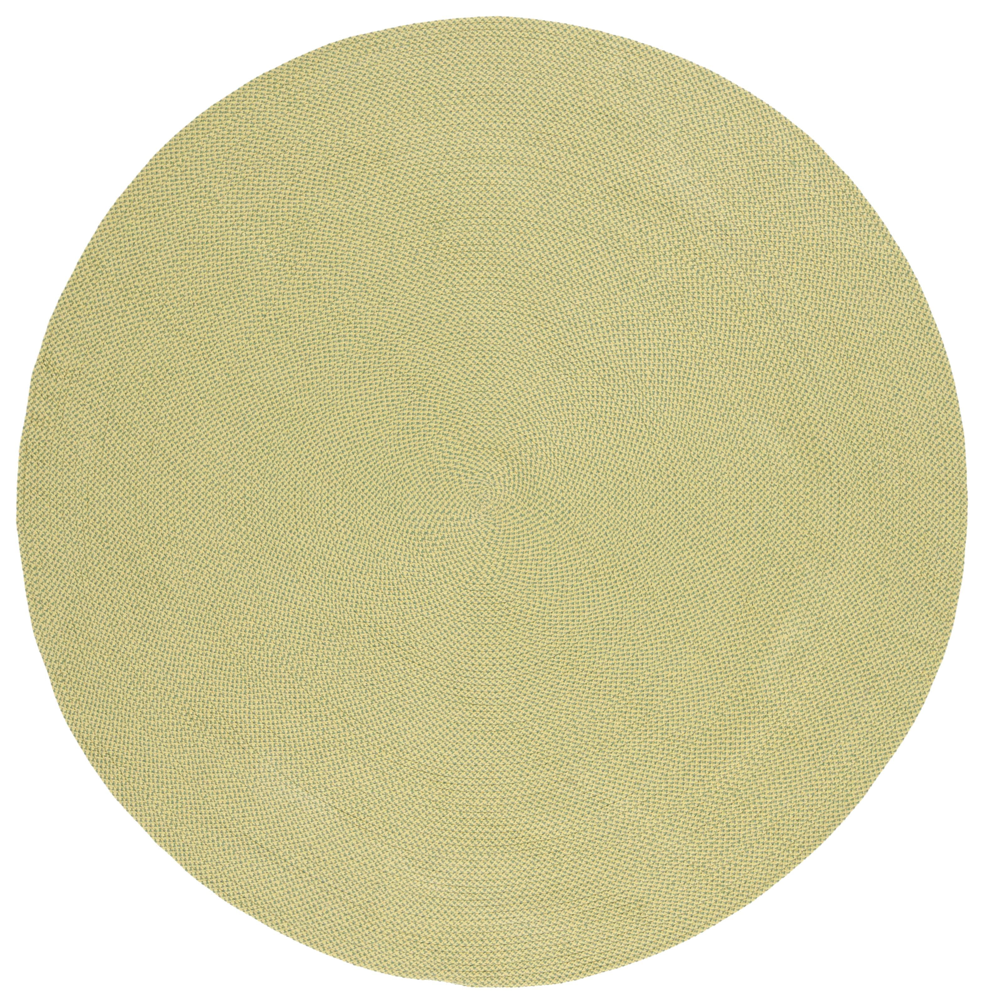 SAFAVIEH Braided Braylon Solid Reversible Area Rug, Green, 6' x 6' Round