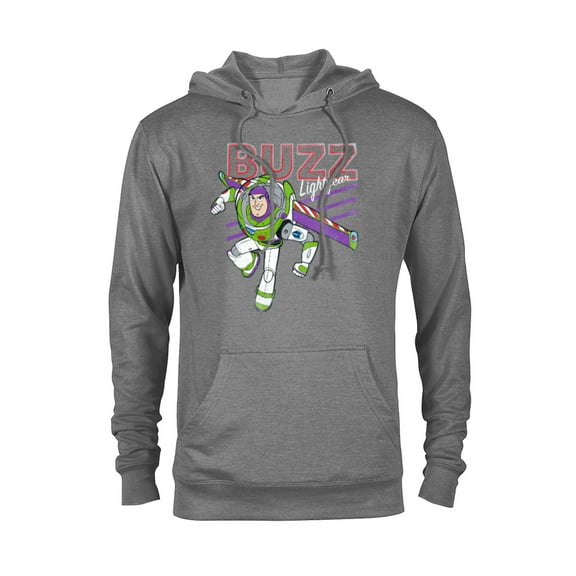 Disney Pixar Toy Story 4 Classic Buzz Lightyear T-Shirt - Pullover Hoodie for Adults - Customized-Graphite Heather