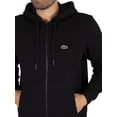 thumbnail image 5 of Lacoste Zip Hoodie Tracksuit, Black, 5 of 10