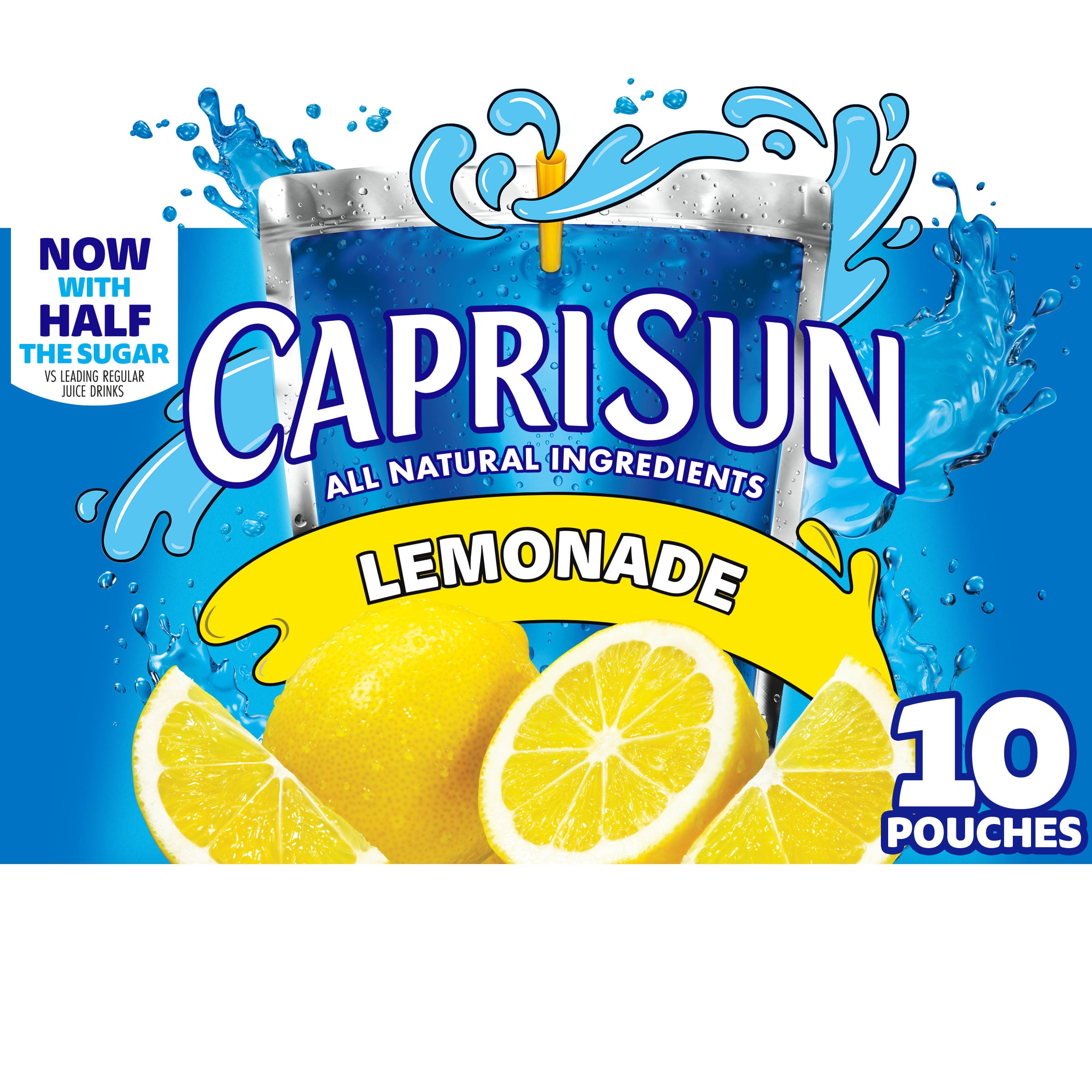 Capri Sun Lemonade Juice Box Pouches, 10 ct Box, 6 fl oz Pouches