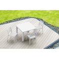 thumbnail image 2 of Compamia Vegas 55" Extendable Patio Dining Table in White, 2 of 12