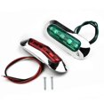 thumbnail image 2 of 2Pcs LED Boat Navigation Light 12-24V Waterproof Sailing Signal Lamp Marine Yacht Warning Light Indicator side light Side light, 2 of 5