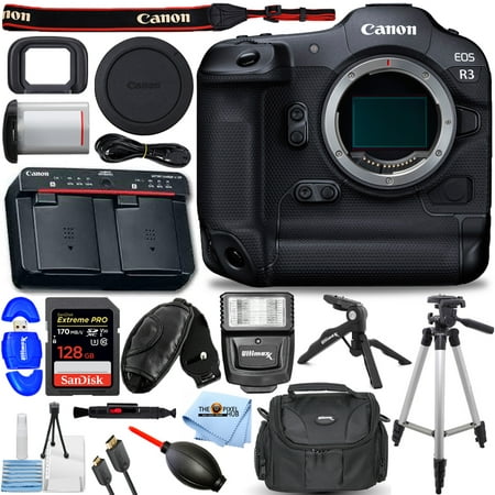 Canon EOS R3 Mirrorless Digital Camera (Body Only) - 12PC Accessory Bundle