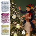 thumbnail image 1 of ¡Liquidación Total!, Bolas de Navidad de 6 cm, 24 unidades, decoración navideña transparente, bolas de colores, decoración navideña en caja Akmoler, 1 of 8