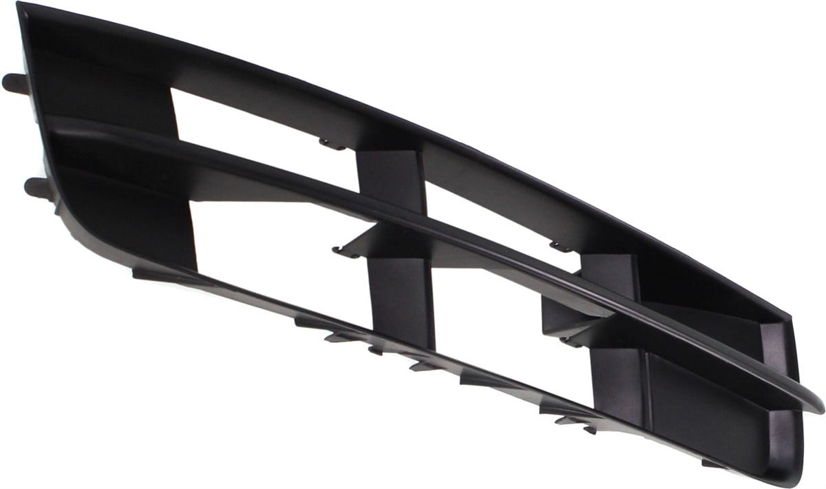 Bumper Grille Compatible With 2010-2015 Audi Q7 Front, Right Passenger Side, Outer Textured Black