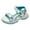 Blue, variant on Tosmy Girls Sandals Children Shoes Platform Sandals Color Matching Soft Sole Beach Sports Sandals For 4.5-5 Years