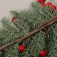 thumbnail image 6 of 23 Inch Pre-Lighted Christmas Swag with Ribbon Bow and Red Berries for Mailbox, Front Door, Window, Outdoor and Stair Decoration, 6 of 10