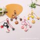 thumbnail image 3 of Nuevo lindo gato de dibujos animados muñeca llavero colgante color hueco-hacia fuera estrella de cinco puntas accesorios auricular paquete Decoración, 3 of 4