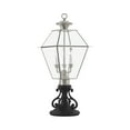 thumbnail image 7 of Livex Lighting Westover Outdoor Post Head in Antique Brass, 7 of 7