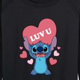 thumbnail image 3 of Lilo & Stitch - Luv U - Women's Lightweight French Terry Long Sleeve Shirt, 3 of 5