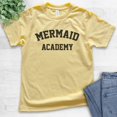 thumbnail image 2 of Kids Mermaid Academy T-Shirt, Youth Kids Girl T-Shirt, Summer Shirt, Mermaid T-shirt, Ocean Shirt, Beach Tshirt, Yellow, Large, 2 of 4
