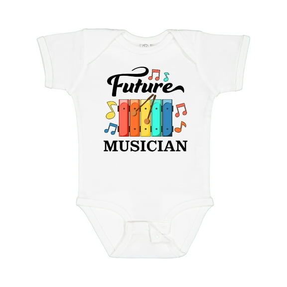 Inktastic Future Musician- Xylophone Music Boys or Girls Baby Bodysuit
