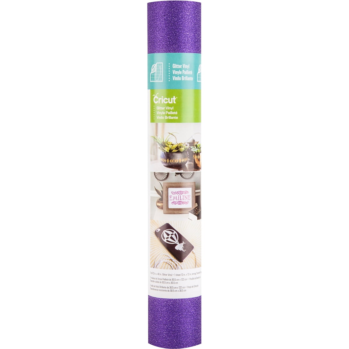 cricut glitter vinyl 12x48 purple walmartcom