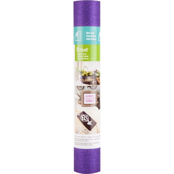 Cricut Glitter Vinyl, 12"x48", Purple