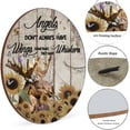 thumbnail image 3 of Angels Don't Always Have Wings Sometimes They Have Whiskers Round Wood Hanging Sign Moose Lovers Gift Animal Wall Art Rustic Wooden Decor Home Wall Decor for Cafes Bars Club 12x12 Inches, 3 of 6