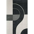 thumbnail image 1 of Momeni Rugs DELHIDL-22CHR3656 Delhi Collection 100-Percent Wool Hand Knotted Contemporary Area Rug, 3`6"x5`6", Charcoal, 1 of 5