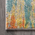 thumbnail image 3 of JONATHAN Y CONTEMPORARY POP 2 x 8 Runner Rug, Modern Abstract Vintage Waterfall - Blue/Cream/Yellow, CTP106B-28, 3 of 10