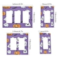thumbnail image 2 of Yayeee Rocker Switch Wall Plate 2-Gang 4.7"x4.6" Home Decorative Outlet Cover, Halloween Ghosts Purple, 2 of 6