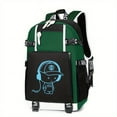 thumbnail image 5 of 1pc Glow In The Dark Backpack, Large Capacity Schoolbag For Students, Spine Protection Backpack, Breathable Backpack, Fashion Durable Backpack Suitable For Campus Life, Astronaut Pattern Bag, 5 of 5