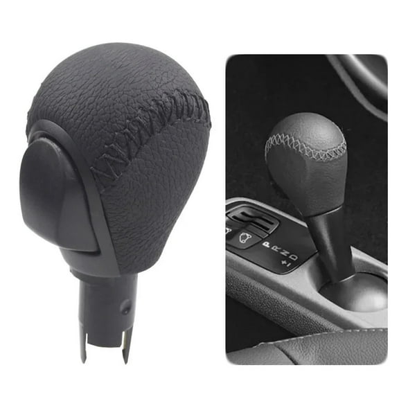Automatic Gear Shift Knob Handle for Smart Car 2015-2017, Stylish ABS and Leather Design