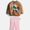 Bronco Otter, variant on Rudolph Baby Girl Long Sleeve Graphic Mock Neck Crewneck with Flare Legging, Sizes 0/3M-24M