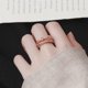 thumbnail image 4 of Anillo giratorio antiansiedad Anillo giratorio ajustable para mujer (Oro rosa A) Ehuebsd libre de BPA, 4 of 8
