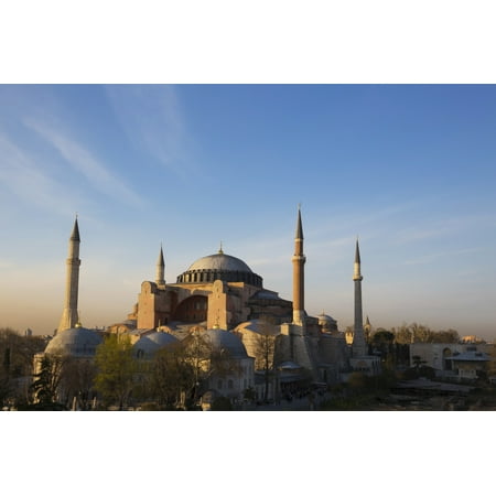 Islamic mosque at sunset Istanbul Turkey Canvas Art - Mark Thomas Design Pics (19 x 12)