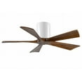 thumbnail image 3 of Matthews Fan Company IR5H-BK-WA-42 - Irene-5H five-blade flush mount paddle fan in Matte Black finish with 42” solid walnut tone blades.&nbsp;, 3 of 7